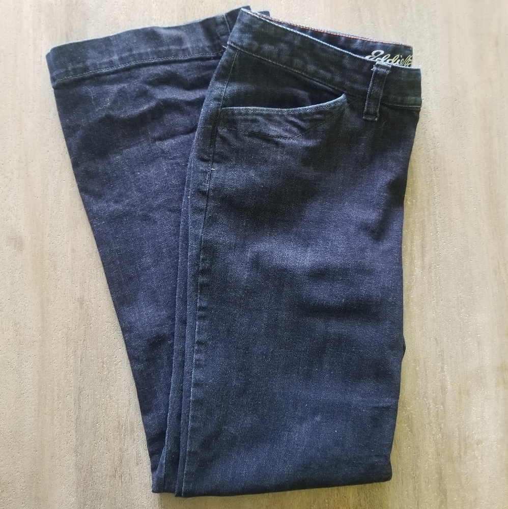 Eddie Bauer Curvy Trouser Leg Dark Blue Size 8